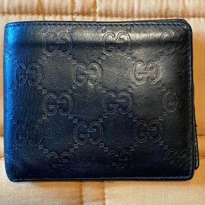 Gucci black leather - Signature G Men’s Wallet